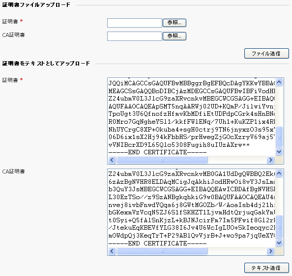 テキスト送信